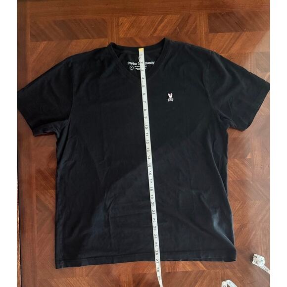 Psycho Bunny Men’s 2XL (7) Black V-Neck T-Shirt Pima Cotton Logo Tee - Picture 7 of 12